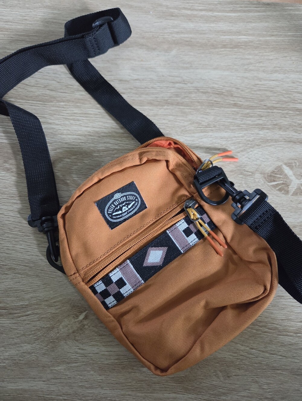 Poler Orange Crossbody Sling Bag for Men - Casual Everyday Carry